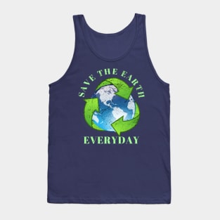 Save The Earth Everyday Ecology Environment Plant Lover Tank Top